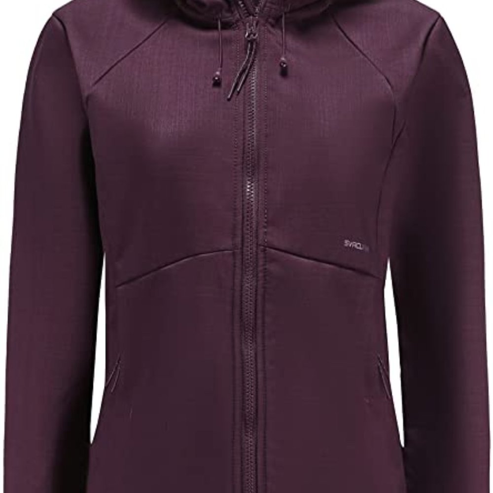 Svacuam Women's Fleece Lined Softshell Waterproof Jacket Lightweight.
